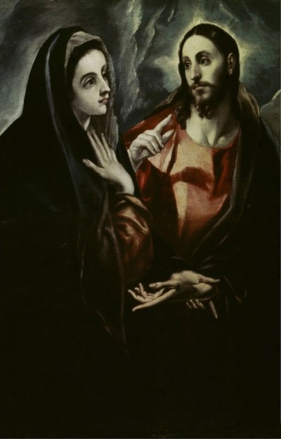 Christ Bids Farewell to Mary by El Greco